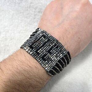 Black and Silver Cleveland Bracelet